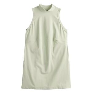 FLX Sleeveless Mock Neck Shift Dress in Light Sage